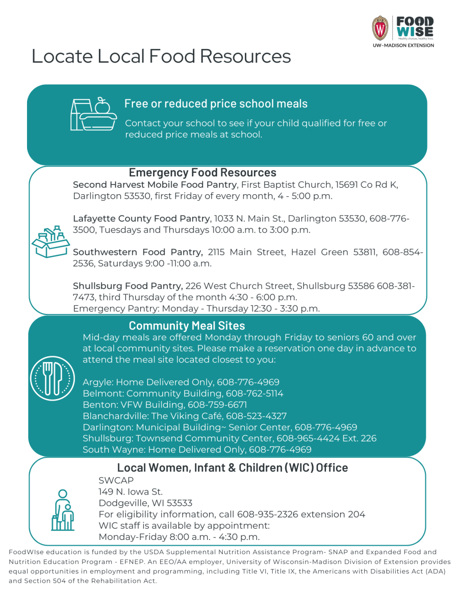 Maximize Food Share Dollars Extension Lafayette County